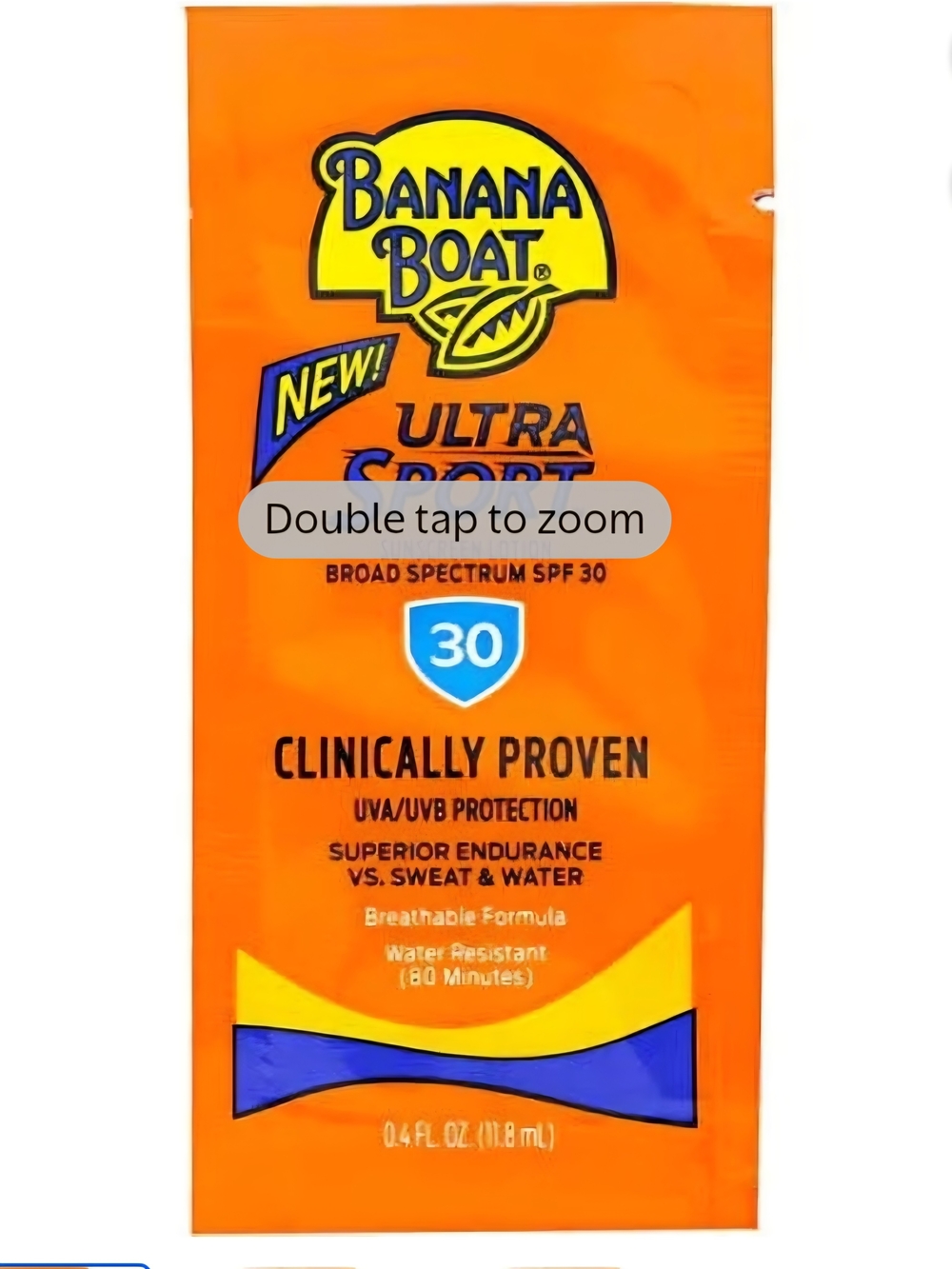 Banana Boat Sport Sunscreen Travel Packets X20